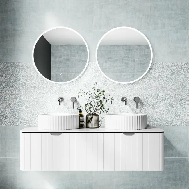 Tapiz Blue Matt Hessian Effect Ceramic Wall Tile