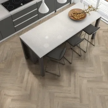 Forest Taupe Oak Wood Effect Matt Ceramic Floor Tile