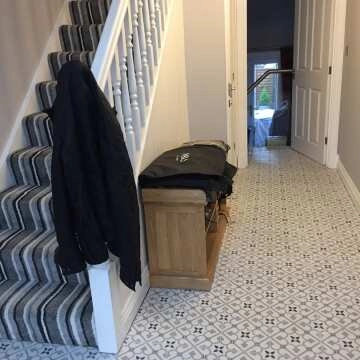 Brighton Grey Pattern Porcelain Floor Tiles