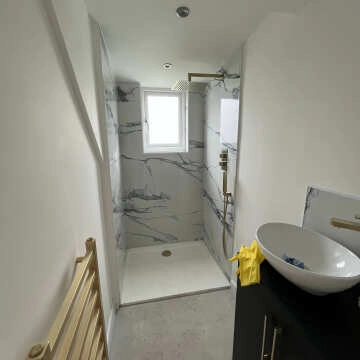 Calacatta Blue Marble Effect Polished Porcelain Wall and Floor Tile