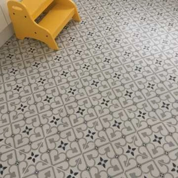 Brighton Grey Pattern Porcelain Floor Tiles