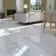 Carrera White Marble Effect Large Polished Porcelain Floor Tile