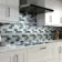 Metallic Silver Grey Glass Mosaic