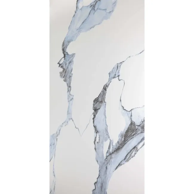Calacatta Blue Marble Effect Polished Porcelain Wall and Floor Tile