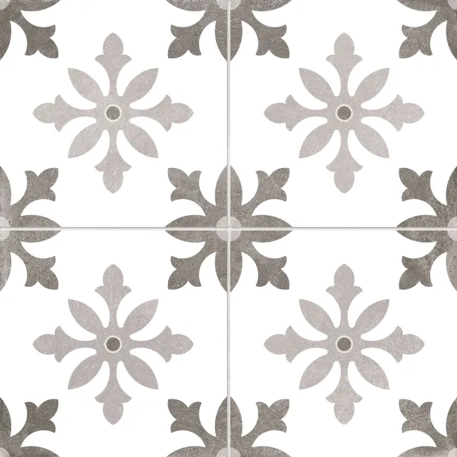 Cornwall Grey Patterned Matt Ceramic Wall & Floor Tile