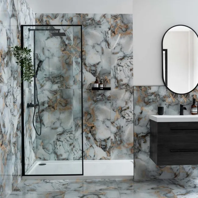 Sky White Marble Effect Polished Porcelain Wall and Floor Tile