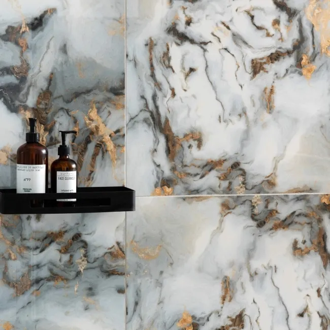 Sky White Marble Effect Polished Porcelain Wall and Floor Tile