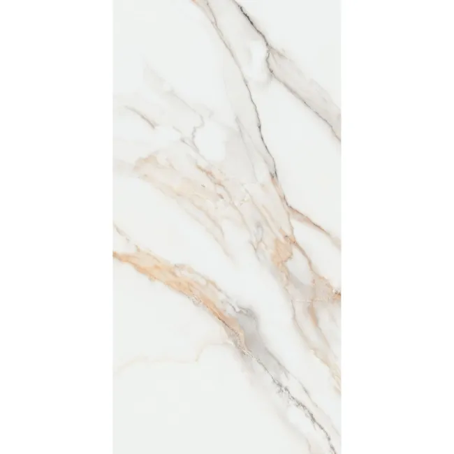 Lumiere Golden Grey Marble Effect Large Matt Vitrified Ceramic Tile