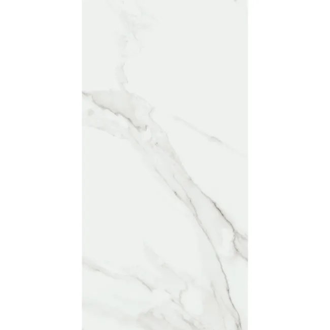 Lumiere White Marble Effect Large Matt Vitrified Ceramic Tile