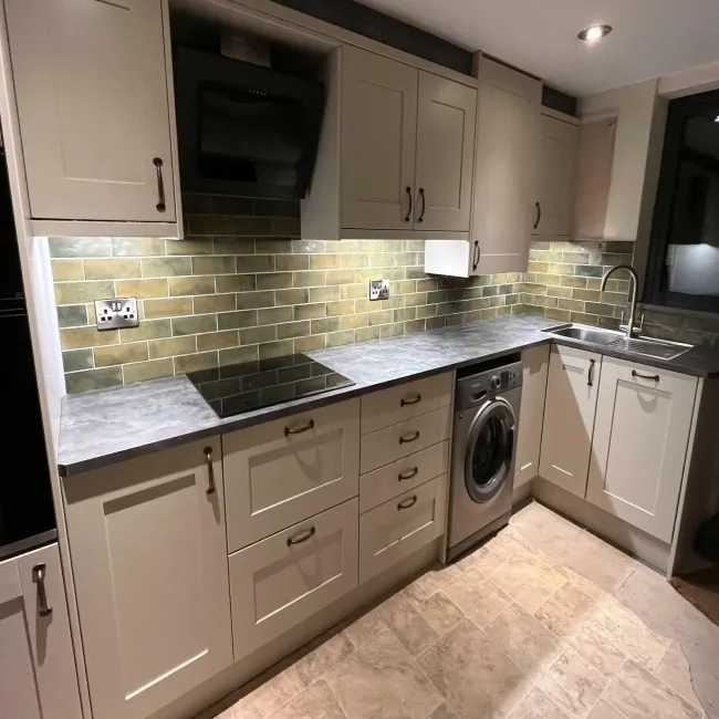 Luma Olive Green Gloss Ceramic Wall Tile