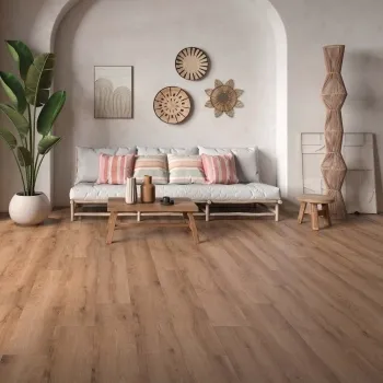 Essenza Roble Oak Wood Effect Matt Porcelain Floor Tile