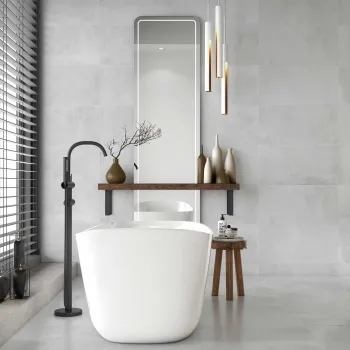 Maddox Grey Concrete Effect Matt Porcelain Wall and Floor Tile