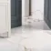 Barnaby White Marble Effect Gloss Rectified Vitrified Ceramic Floor Tile