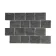 Esla Black Cobblestone Effect Matt Porcelain Wall Tile