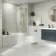 Optic White Matt Stone Effect Porcelain Wall and Floor Tile