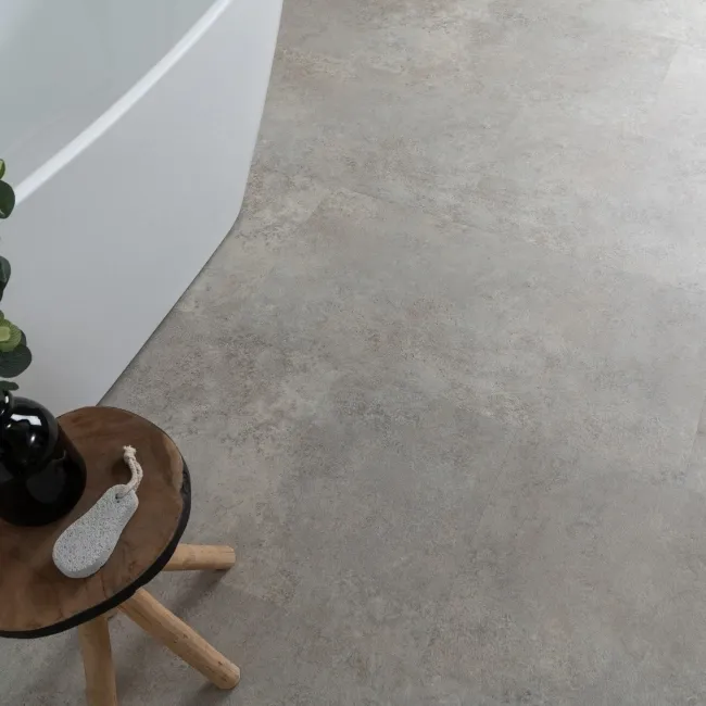 Antalya Greige Stone Tile Luxury Click Vinyl Flooring 6mm