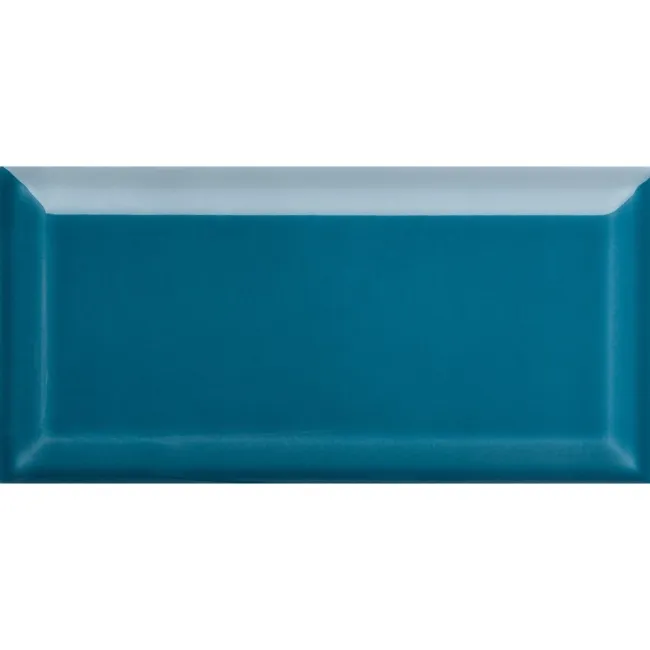 Metro Retro Bevelled Marine Blue Gloss Wall Tile