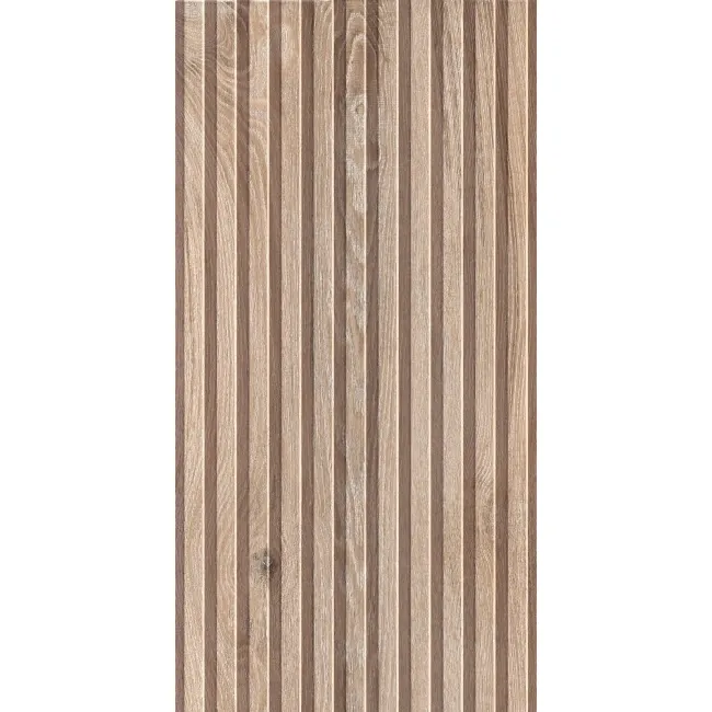 Dakaris Golden Slatted Wood Effect Matt Porcelain Tile