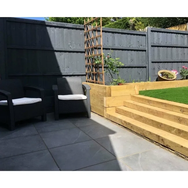 Maverick Anthracite Outdoor Slab Tiles