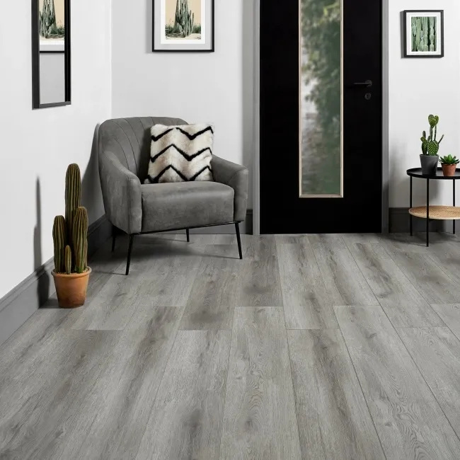 Adelie Rock Grey Luxury Click Vinyl Flooring 5mm