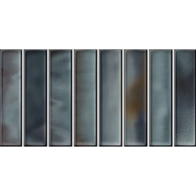 Alba Blue Kit Kat Effect Gloss Ceramic Wall Tile