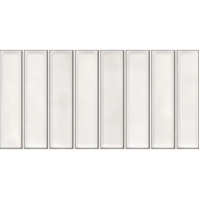 Alba White Kit Kat Effect Gloss Ceramic Wall Tile