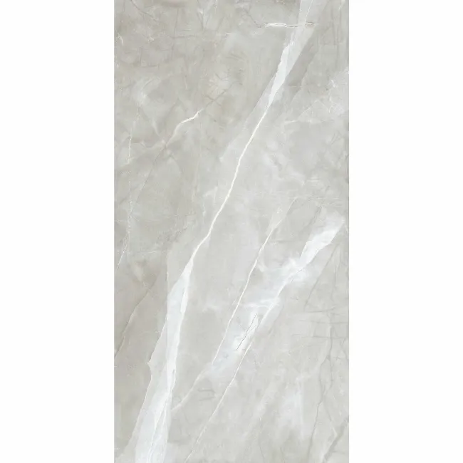 Alessia Light Grey Marble Effect Polished Porcelain Wall and Floor Tile