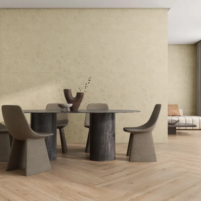 Roca Ostuni Floral Decor Beige Matt Ceramic Wall Tile