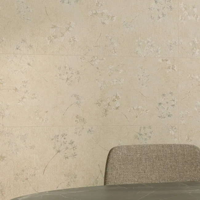 Roca Ostuni Floral Decor Beige Matt Ceramic Wall Tile