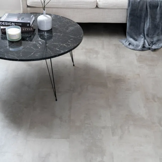Antalya Grey Stone Tile Luxury Click Vinyl Flooring 5.5mm