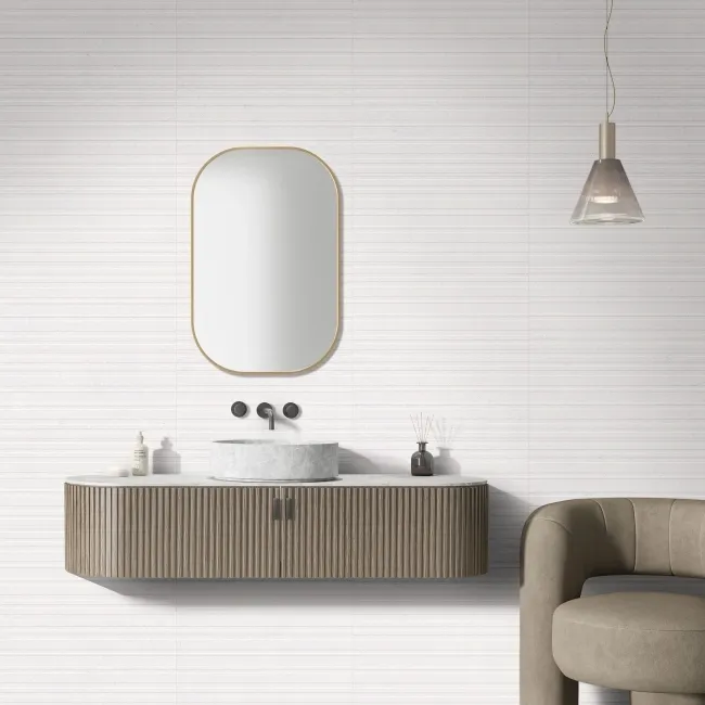 Paradise White Decor Matt Ceramic Wall Tile