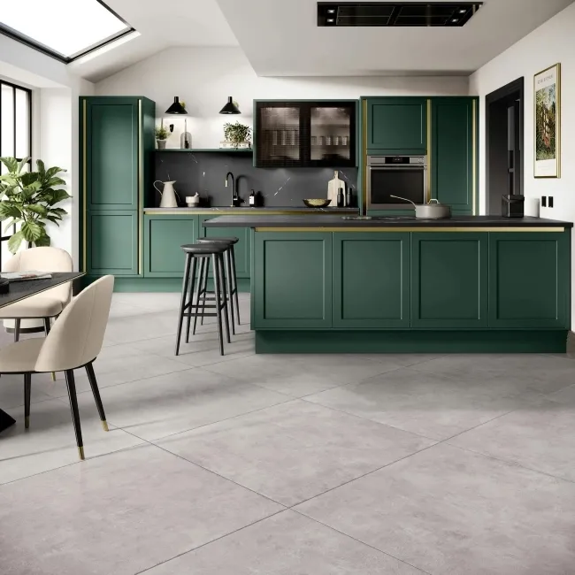Ares Grey Cement Effect Matt Large Porcelain Floor Tile