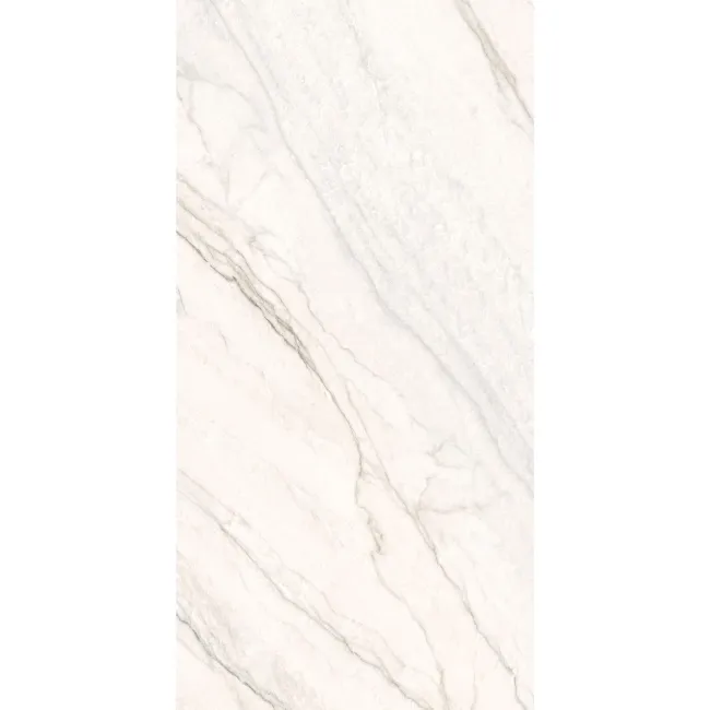 Caelum White Marble Effect Semi Polished Porcelain Wall and Floor Tile 
