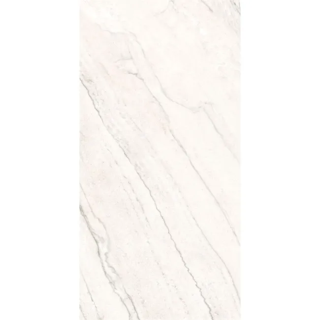 Caelum White Marble Effect Semi Polished Porcelain Wall and Floor Tile 