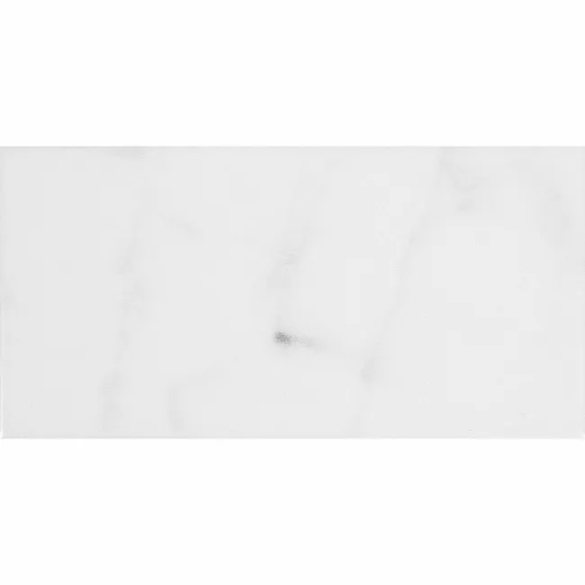 Carrara White Marble Effect Matt Brick Wall Tiles