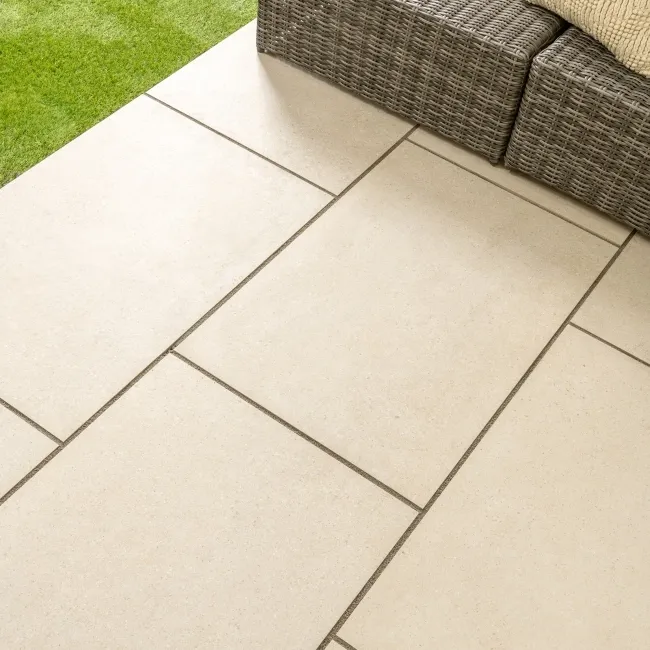 Corten Ivory Limestone Effect Matt Porcelain Outdoor Slab