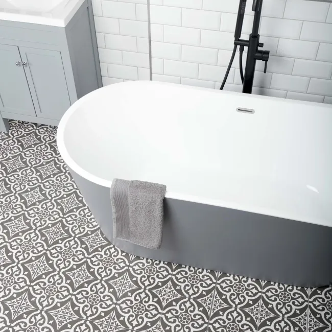 Devonstyle Black Pattern Wall and Floor Tiles