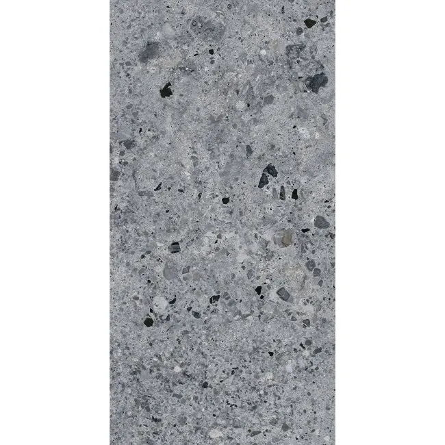 Jaya Graphite Terrazzo Effect Matt Porcelain Wall and Floor Tile