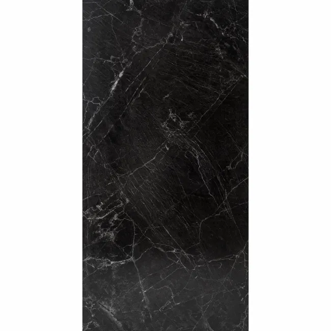 Marble Deluxe Black Grouted Tile Effect Luxury Click Vinyl Flooring 5.5mm