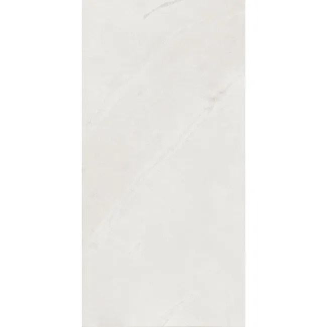 Mustang White Slate Effect Matt Porcelain Wall and Floor Tile