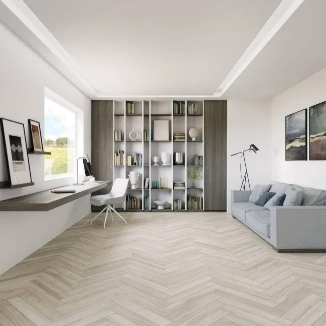 Nogal Grey Wood Effect Matt Porcelain Floor Tile