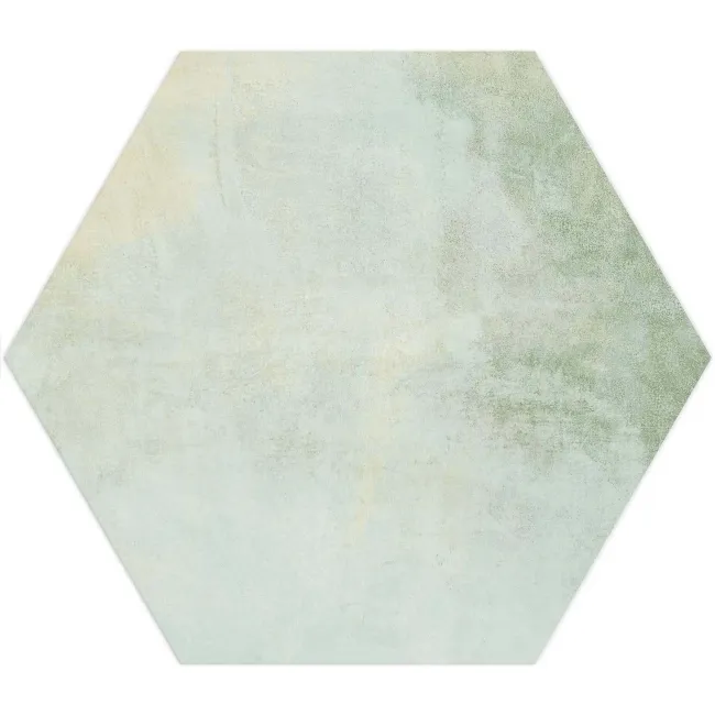 Oasis Aquamarine Hexagon Matt Porcelain Wall and Floor Tile