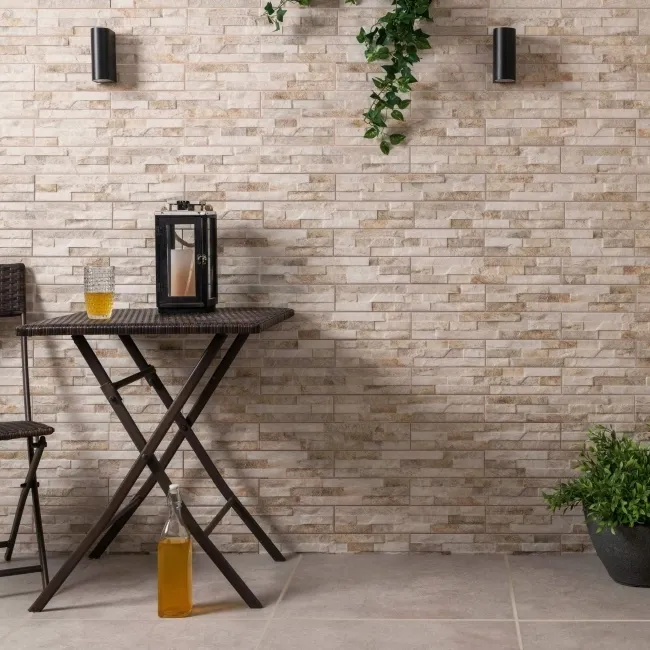 Palermo Beige Slate Effect Wall Tile