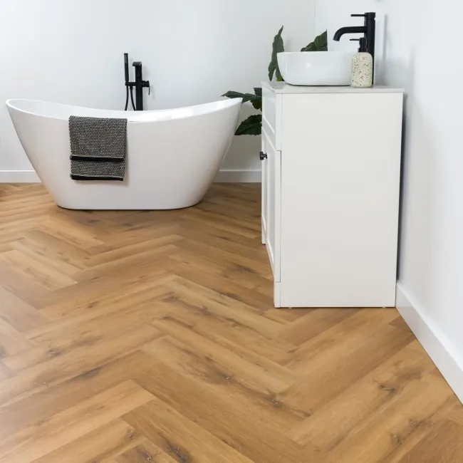 Paris Classic Oak Herringbone Luxury Click Vinyl Flooring 5mm