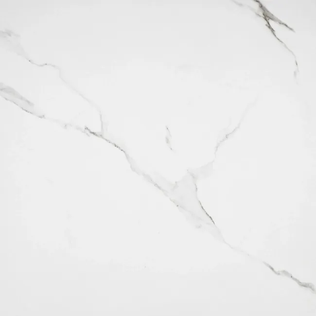 Place White Polished Marble Effect Floor Tile