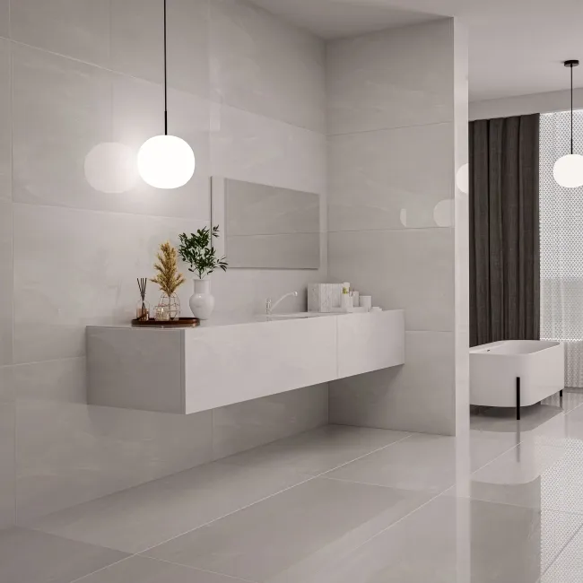 Precious Grey Onyx Marble Effect Polished Porcelain Tile