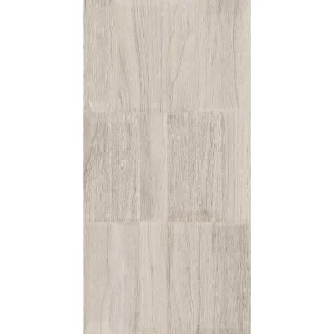 Nogal Block Decor Grey Wood Effect Matt Ceramic Wall Tile
