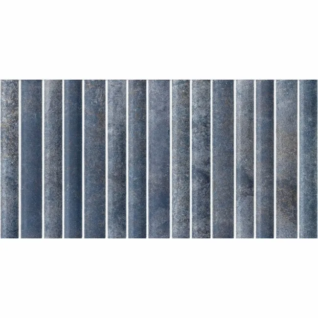 Rubik Blue Kit Kat Effect Gloss Ceramic Wall Tile