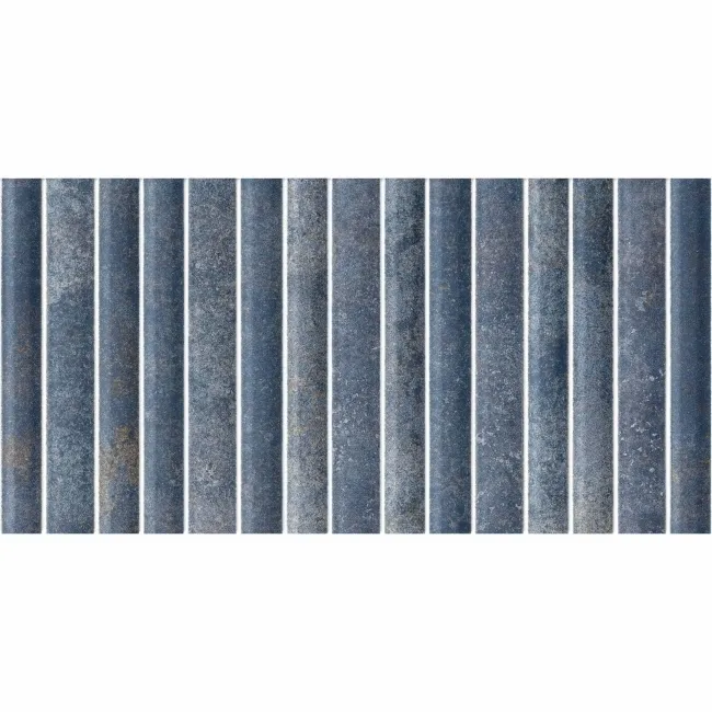 Rubik Blue Kit Kat Effect Gloss Ceramic Wall Tile