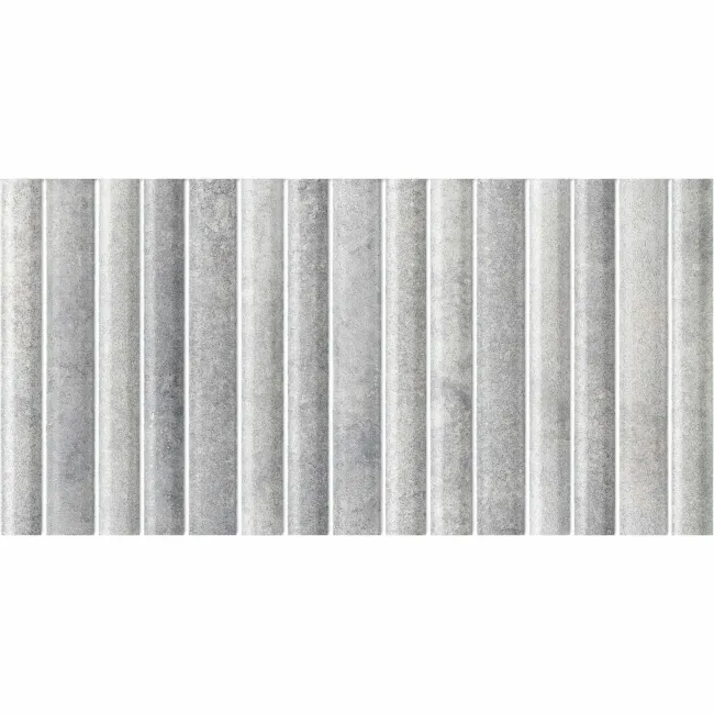 Rubik Smokey Grey Kit Kat Effect Gloss Ceramic Wall Tile